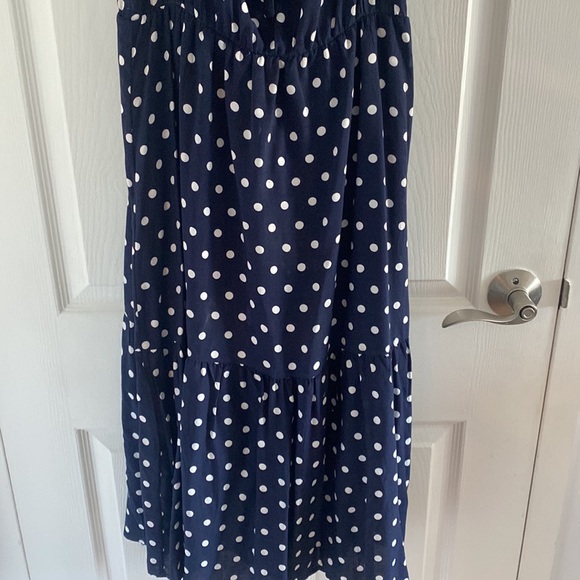 Navy and white polka dot dress - Picture 3 of 4